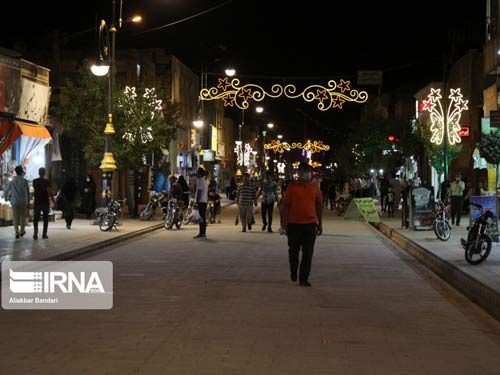 پیاده‌راه خیابان امام(ره) سمنان در آستانه افتتاح