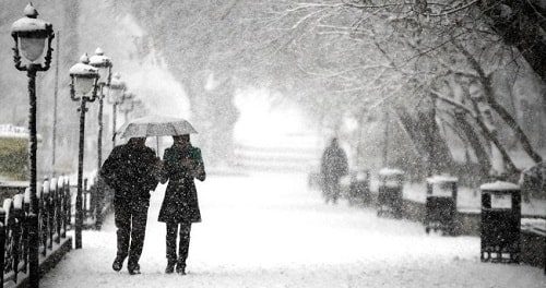 برف و باران سمنان را فرا گرفت